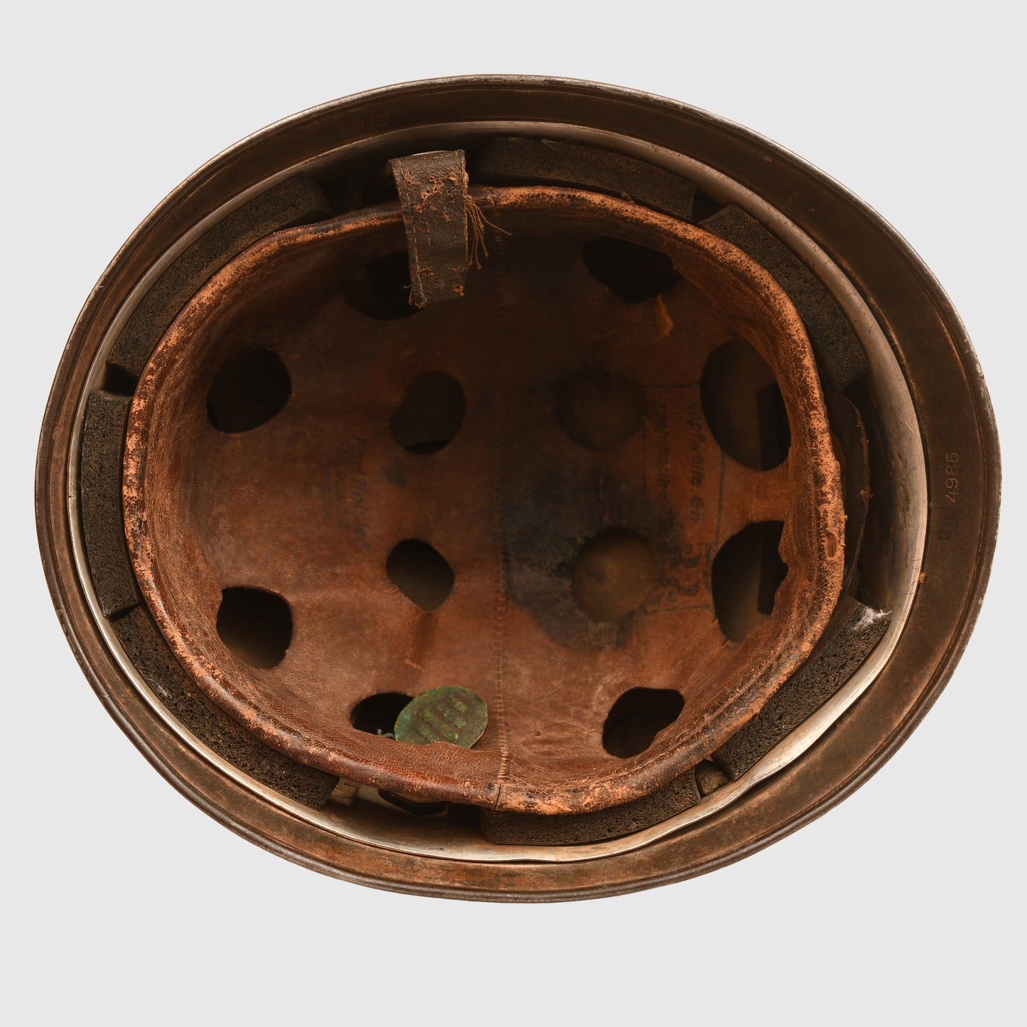 GERMAN WWII SINGLE DECAL LUFTWAFFE PARATROOPER HELMET