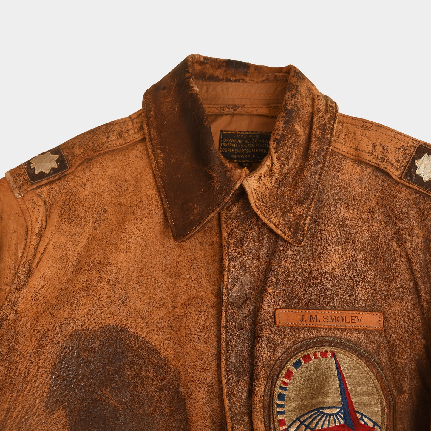 WWII U.S. Army Air Force A2 Leather Flying Jacket