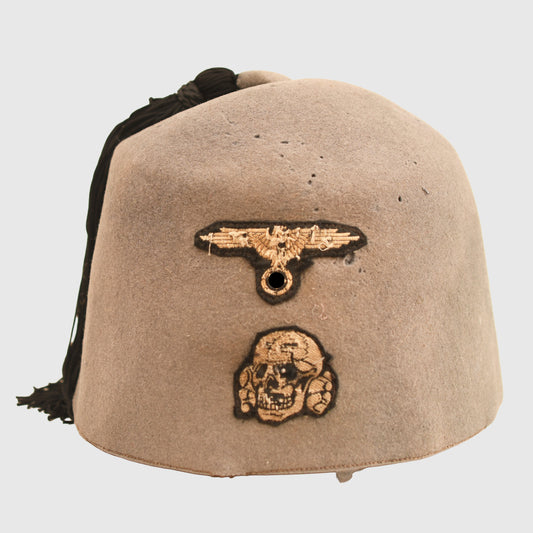 German WWII Grey Waffen SS Fez