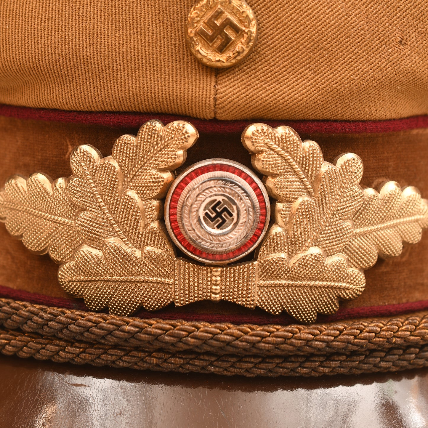 GERMAN WWII NSDAP GAU LEVEWL POLITICAL LEADERS VISOR CAP