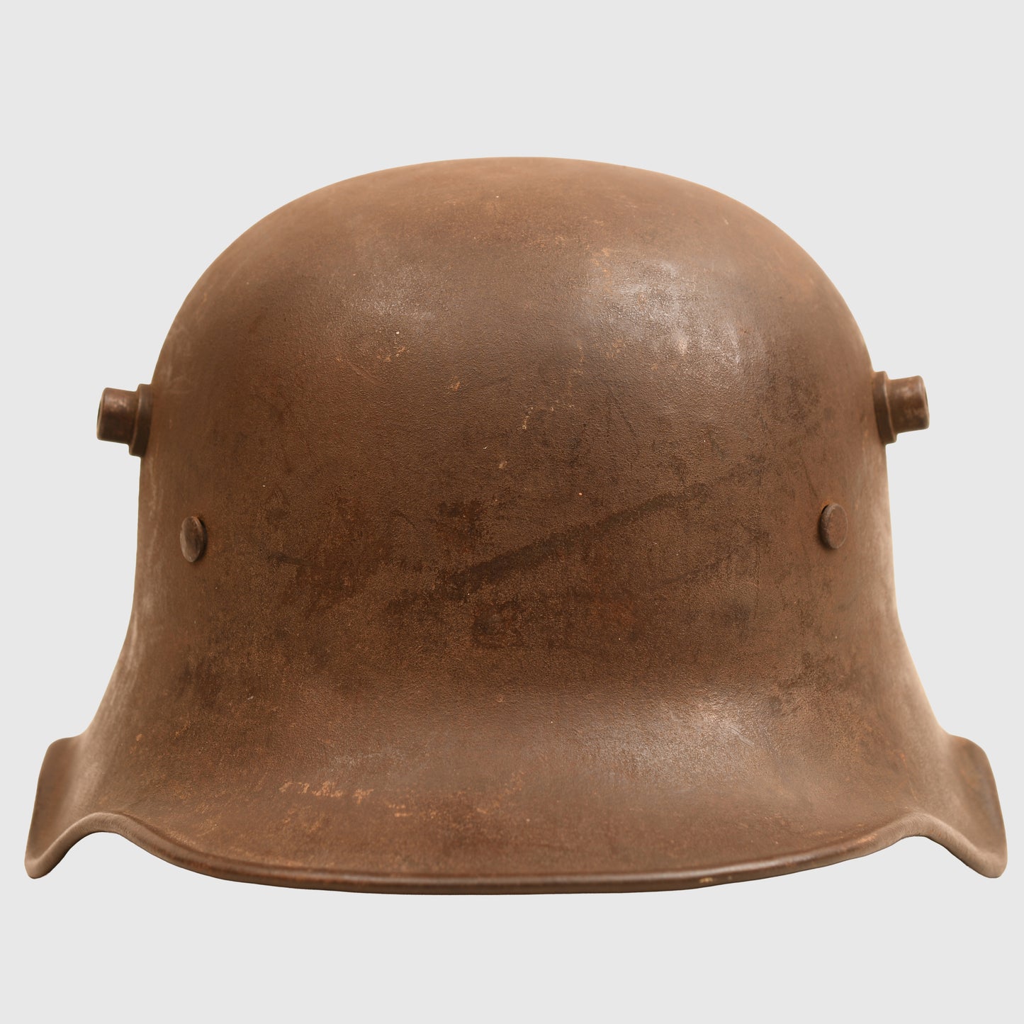 GERMAN WWI M.18 EAR CUT OUT HELMET