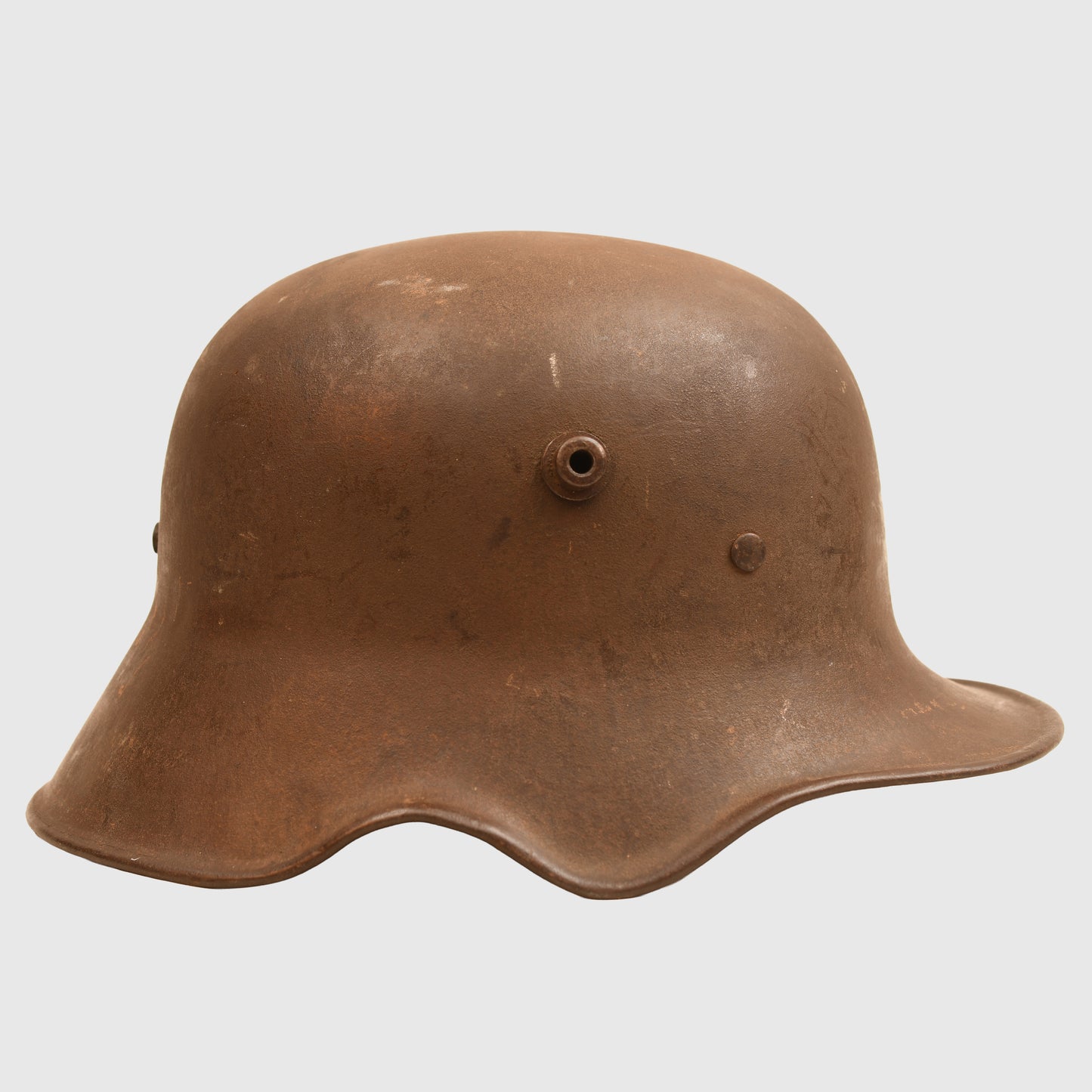 GERMAN WWI M.18 EAR CUT OUT HELMET