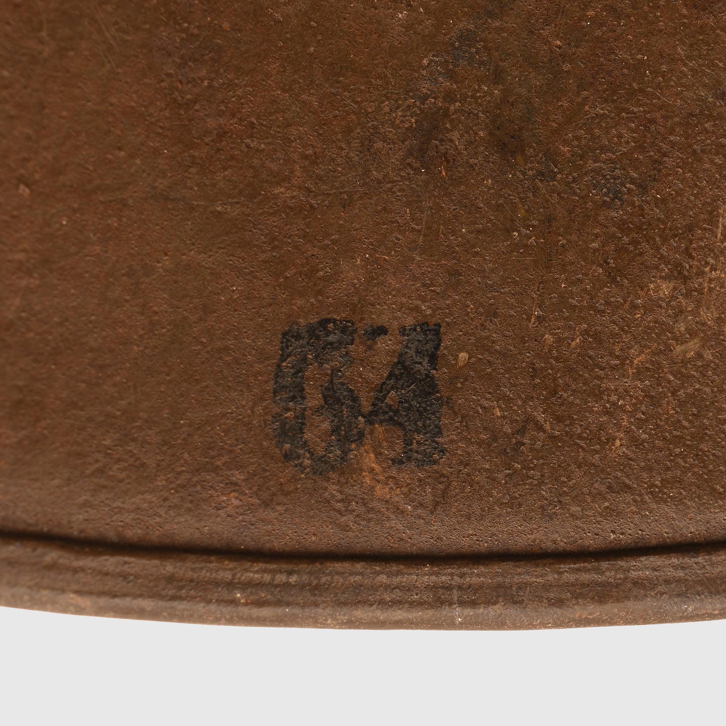 GERMAN WWI M.18 EAR CUT OUT HELMET