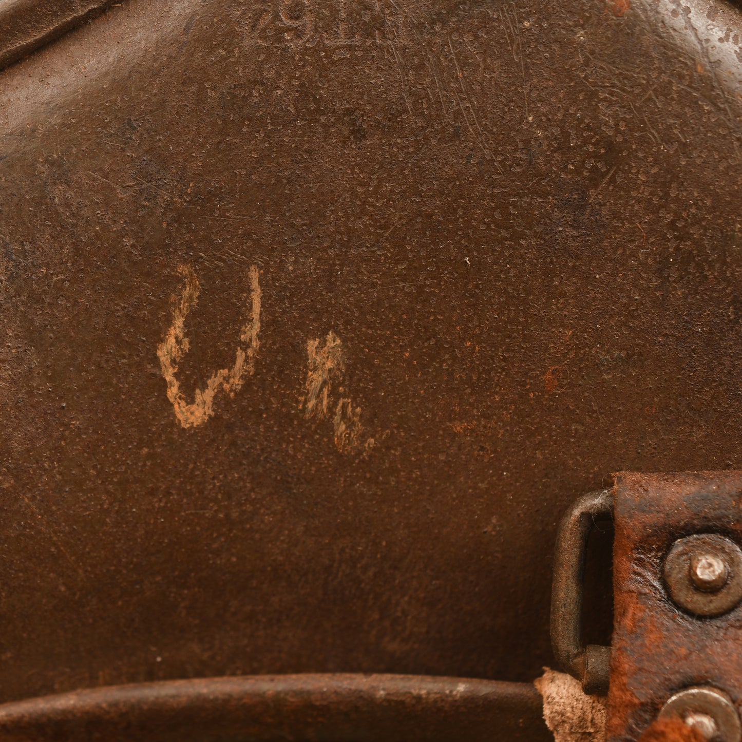 GERMAN WWI M.18 EAR CUT OUT HELMET