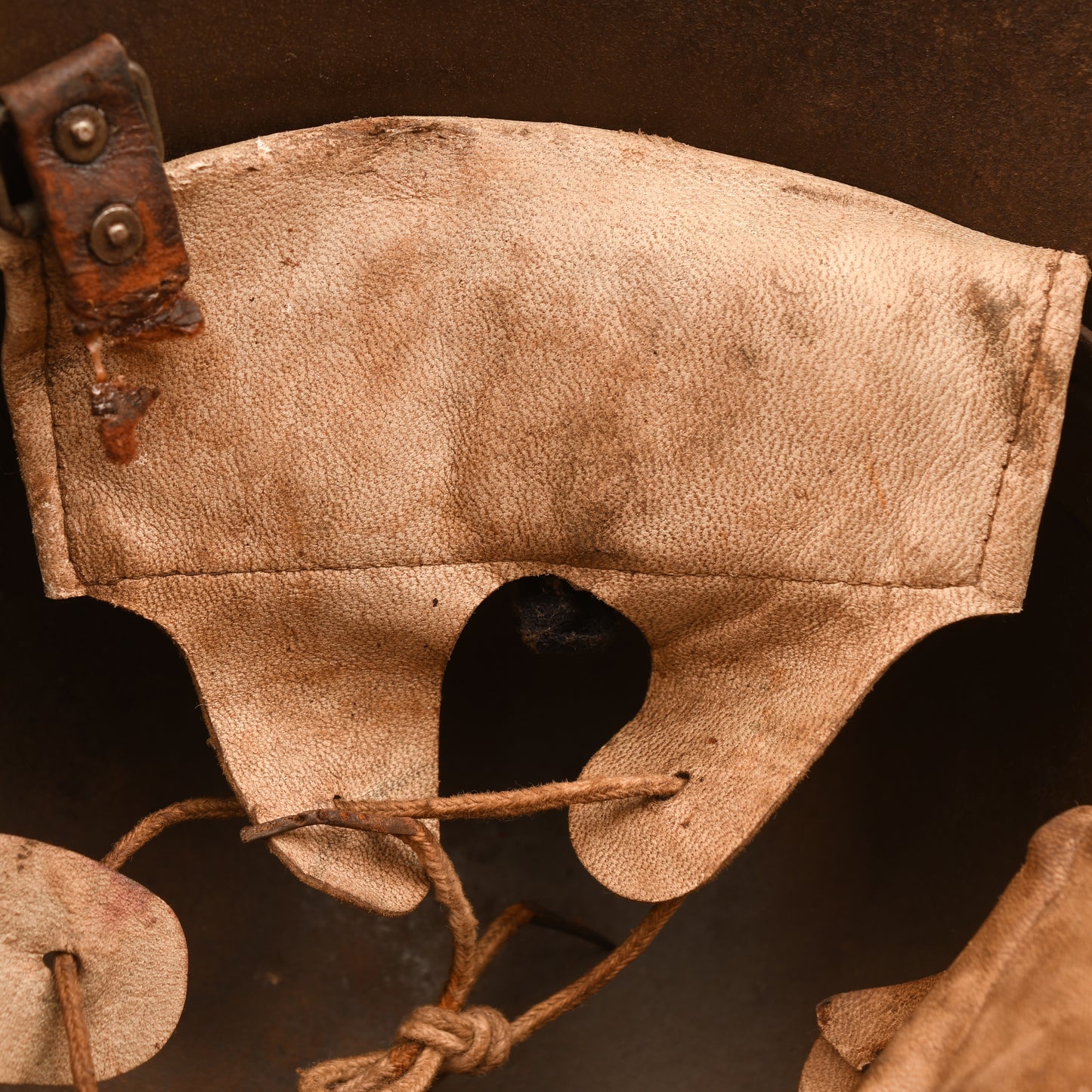 GERMAN WWI M.18 EAR CUT OUT HELMET