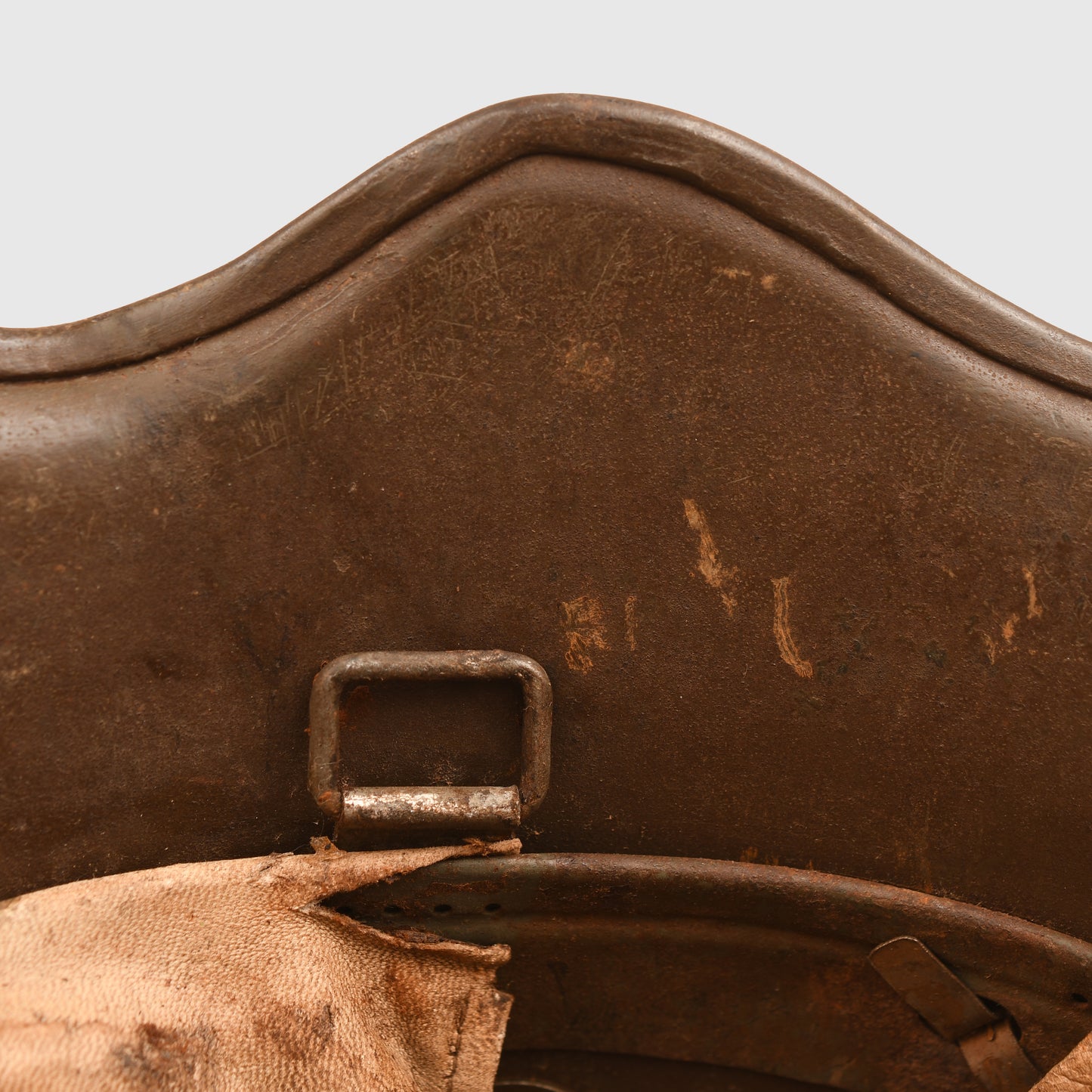 GERMAN WWI M.18 EAR CUT OUT HELMET