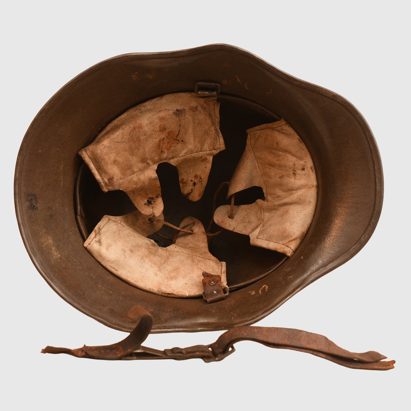 GERMAN WWI M.18 EAR CUT OUT HELMET