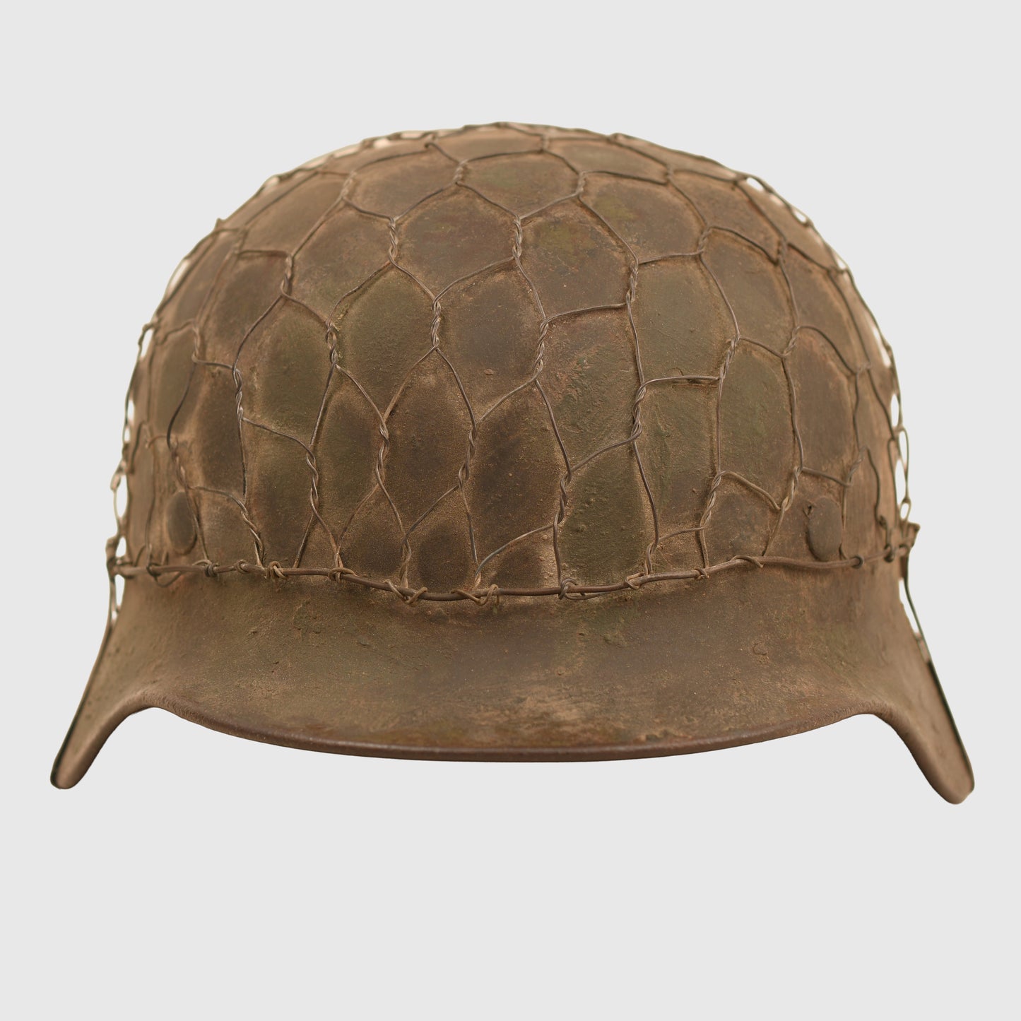 German WWII Wire Covered M35 Combat Helmet