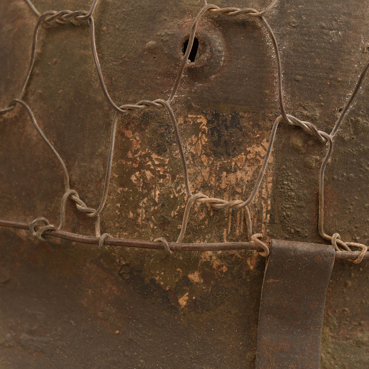 German WWII Wire Covered M35 Combat Helmet