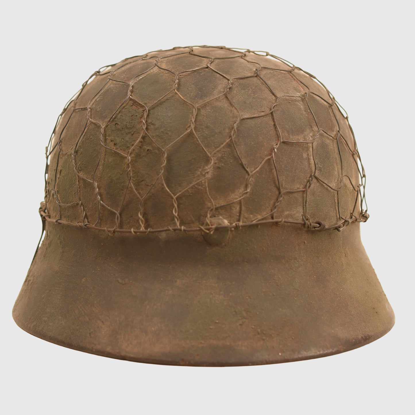 German WWII Wire Covered M35 Combat Helmet
