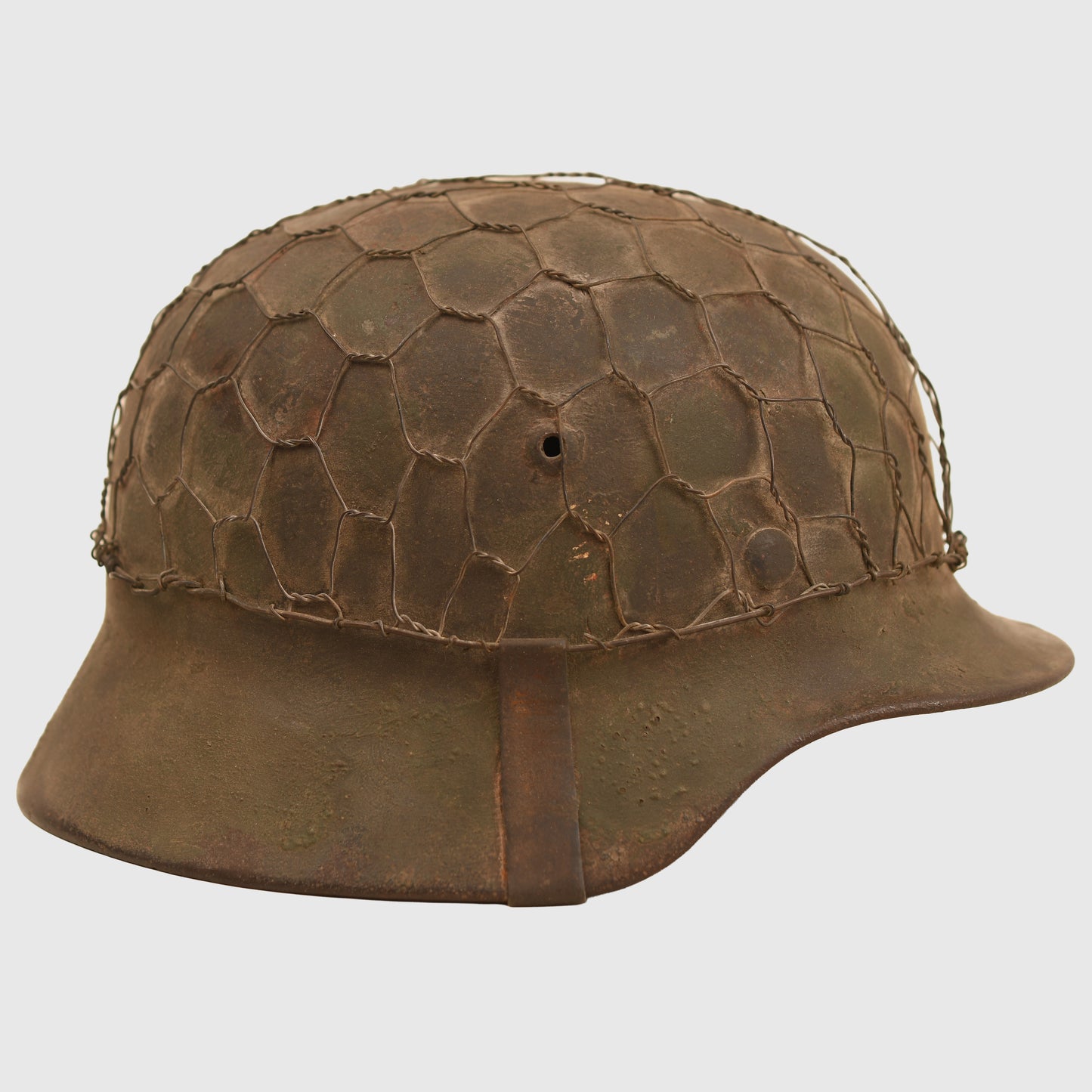 German WWII Wire Covered M35 Combat Helmet