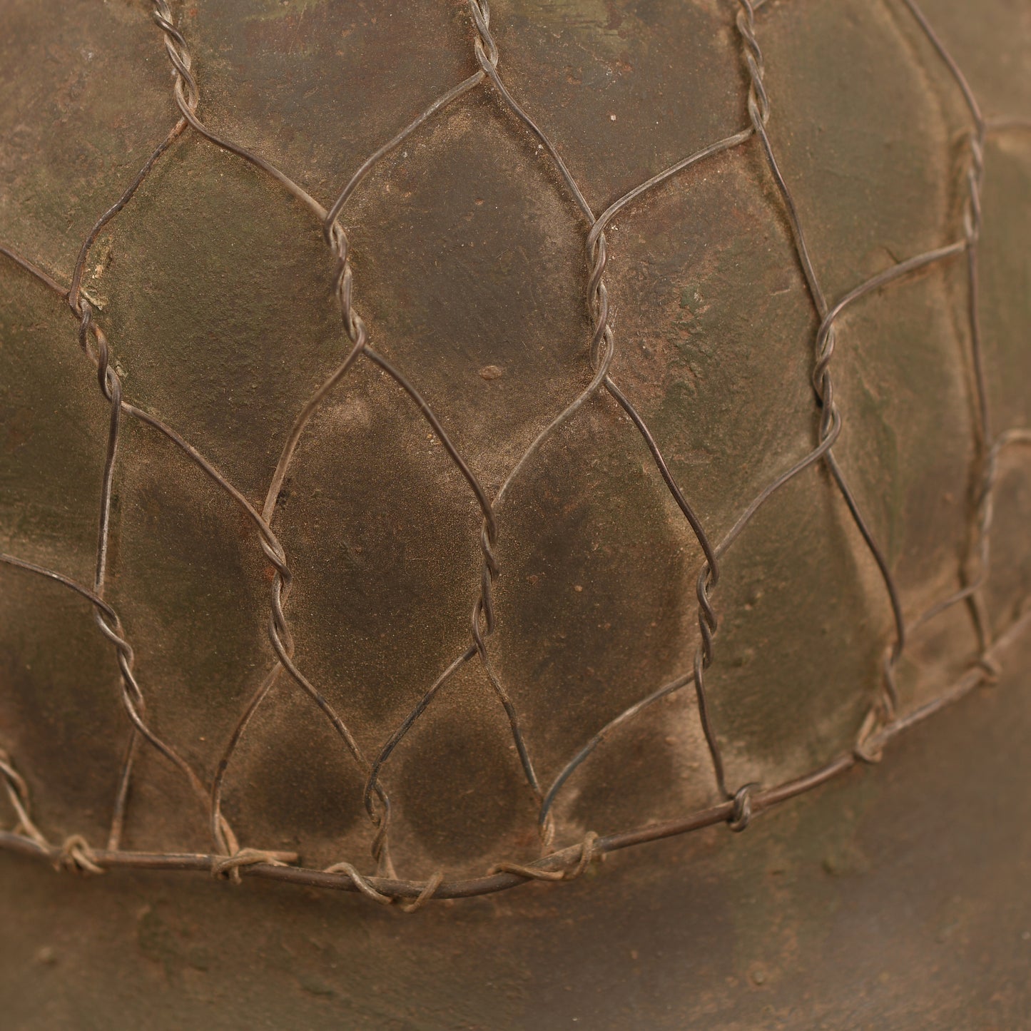 German WWII Wire Covered M35 Combat Helmet