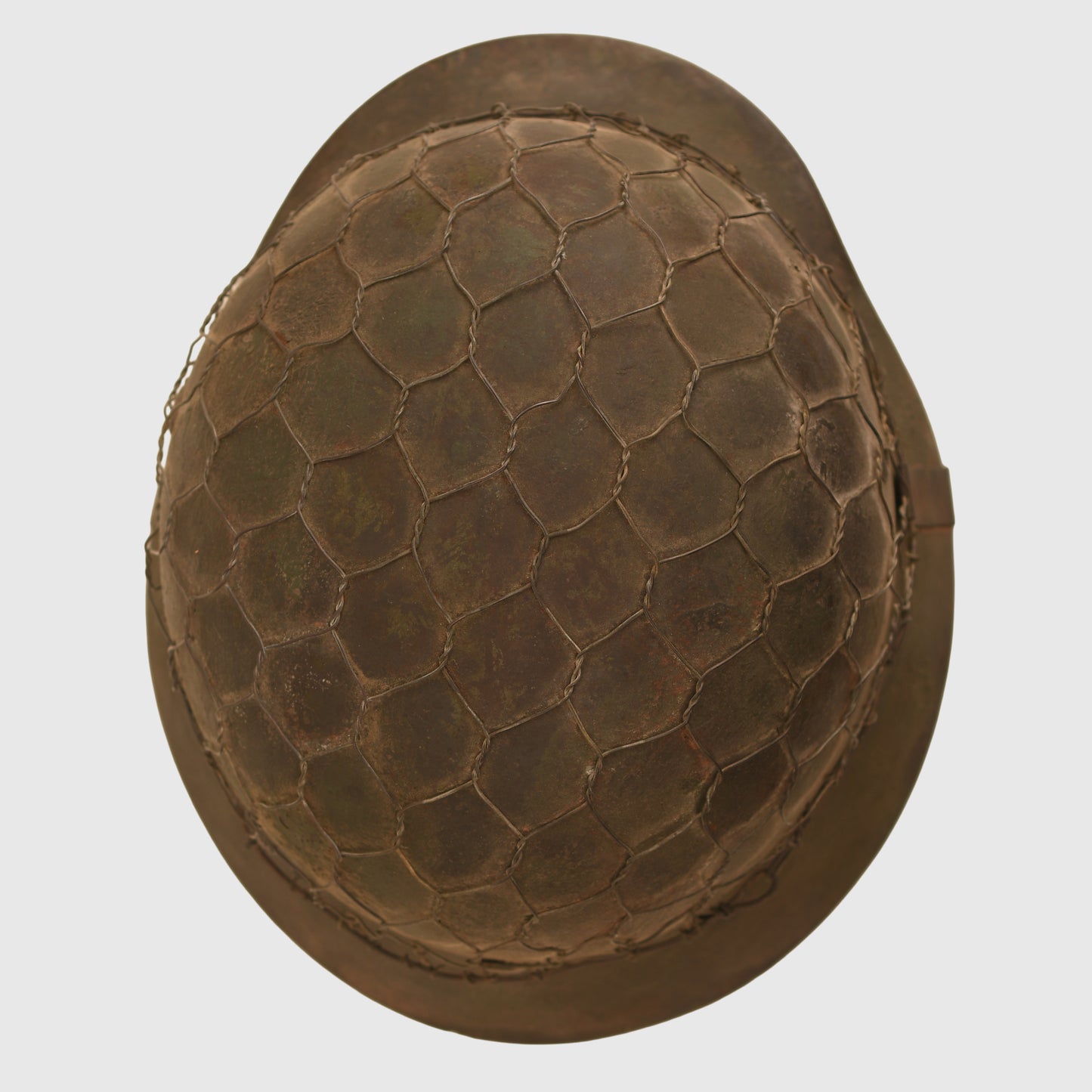 German WWII Wire Covered M35 Combat Helmet