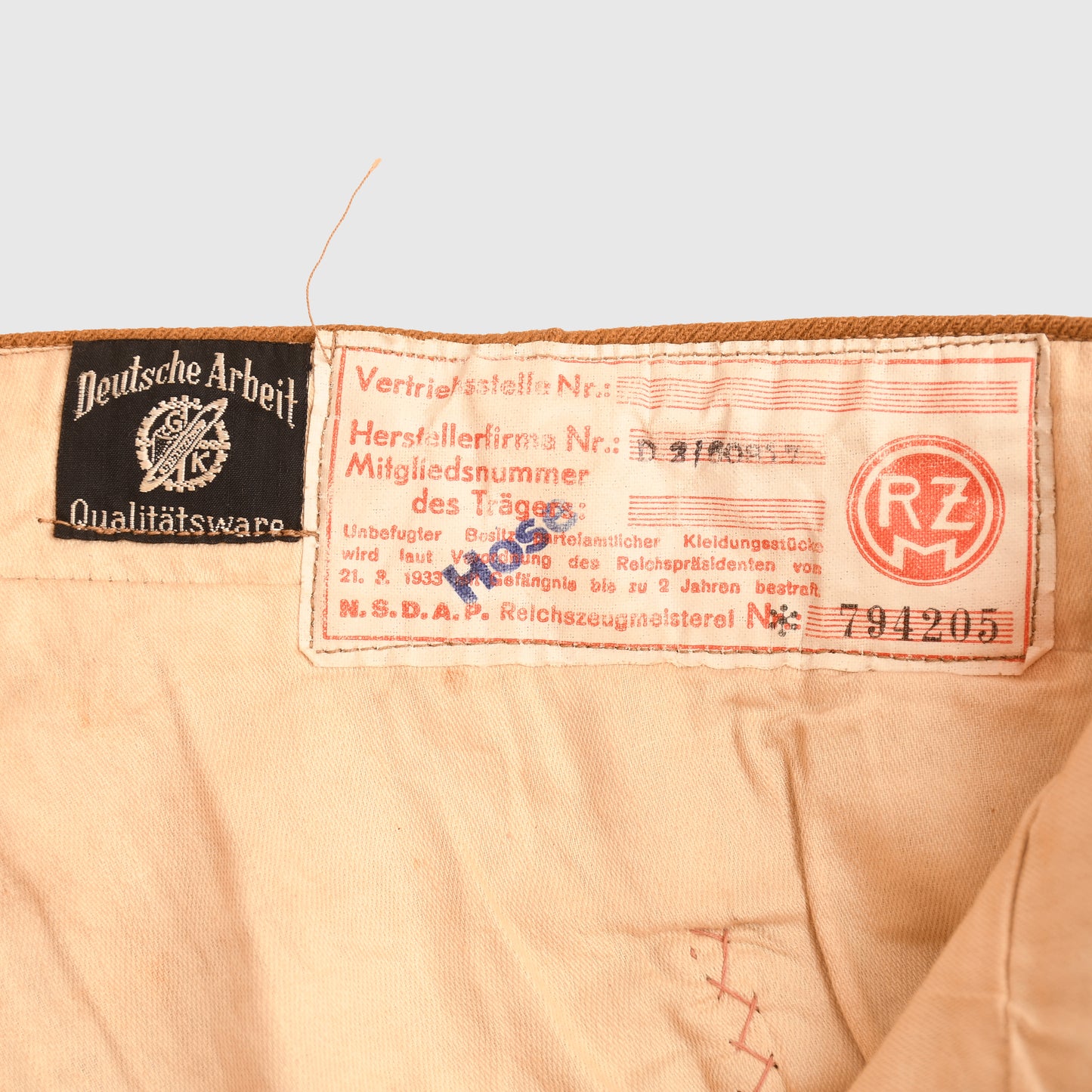 GERMAN WWII GAULEITUNG AMTSLEITER GREATCOAT AND BREECHES