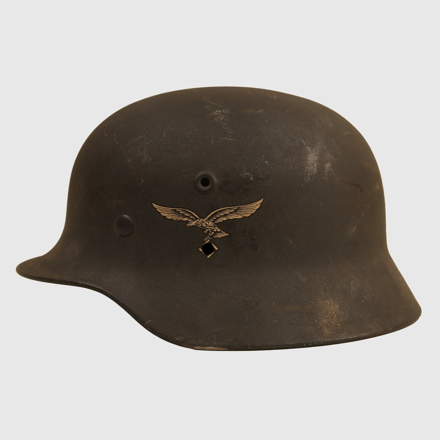 German WWII Luftwaffe M40 Single Decal Combat Helmet