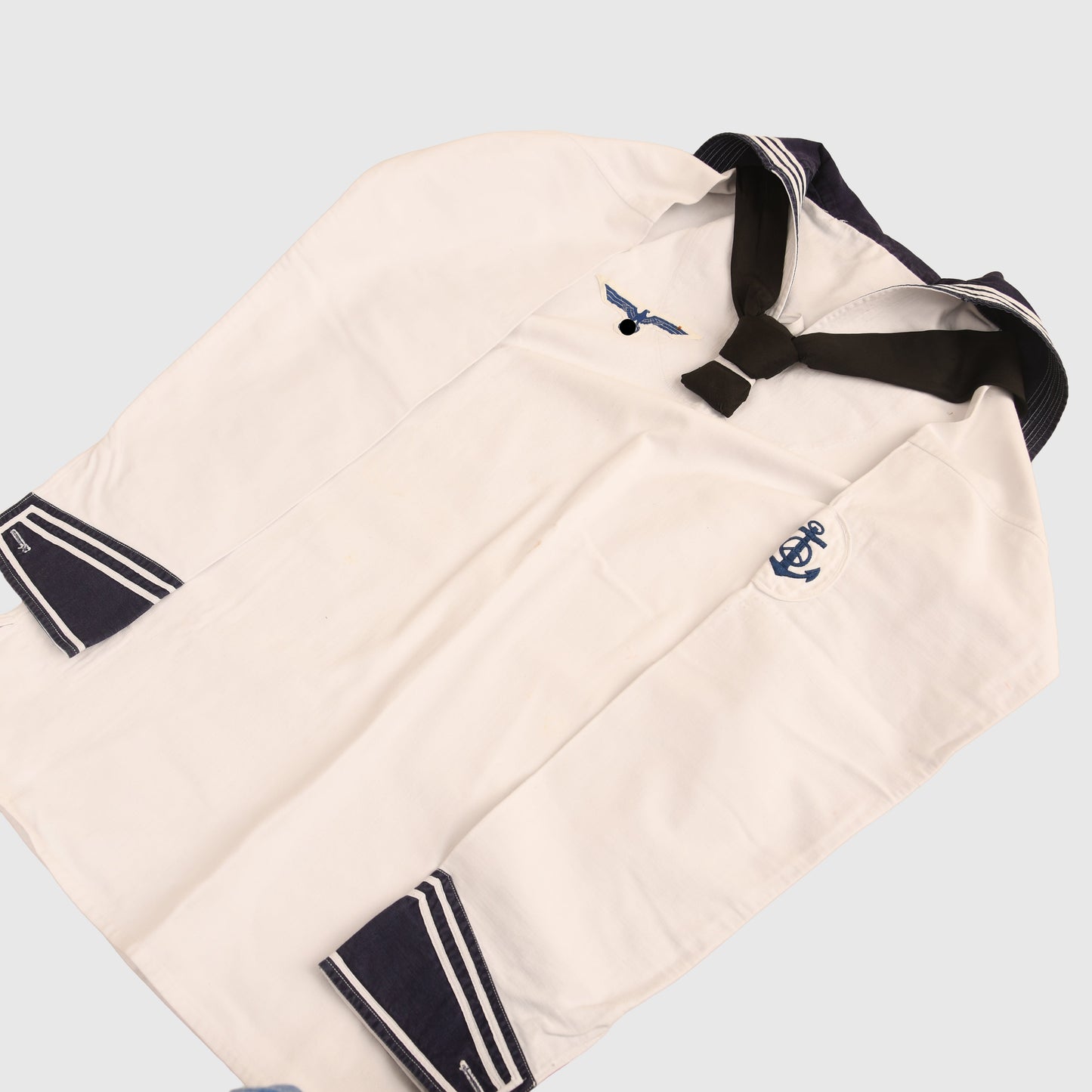 German WWII Kriegsmarine All White Summer Uniform, Identified