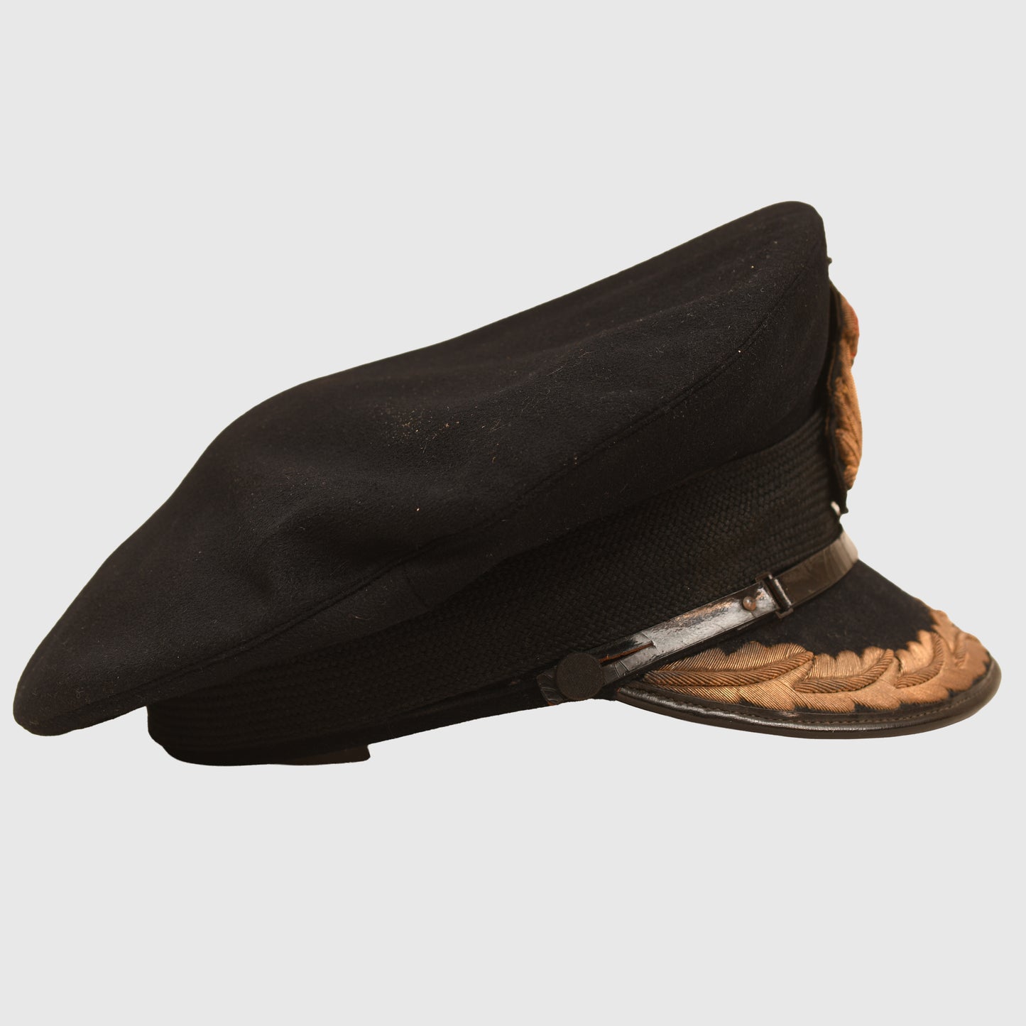 BRITISH WWII ROYAL NAVAL CAPTAIN AND ABOVE BLUE TOP CAP