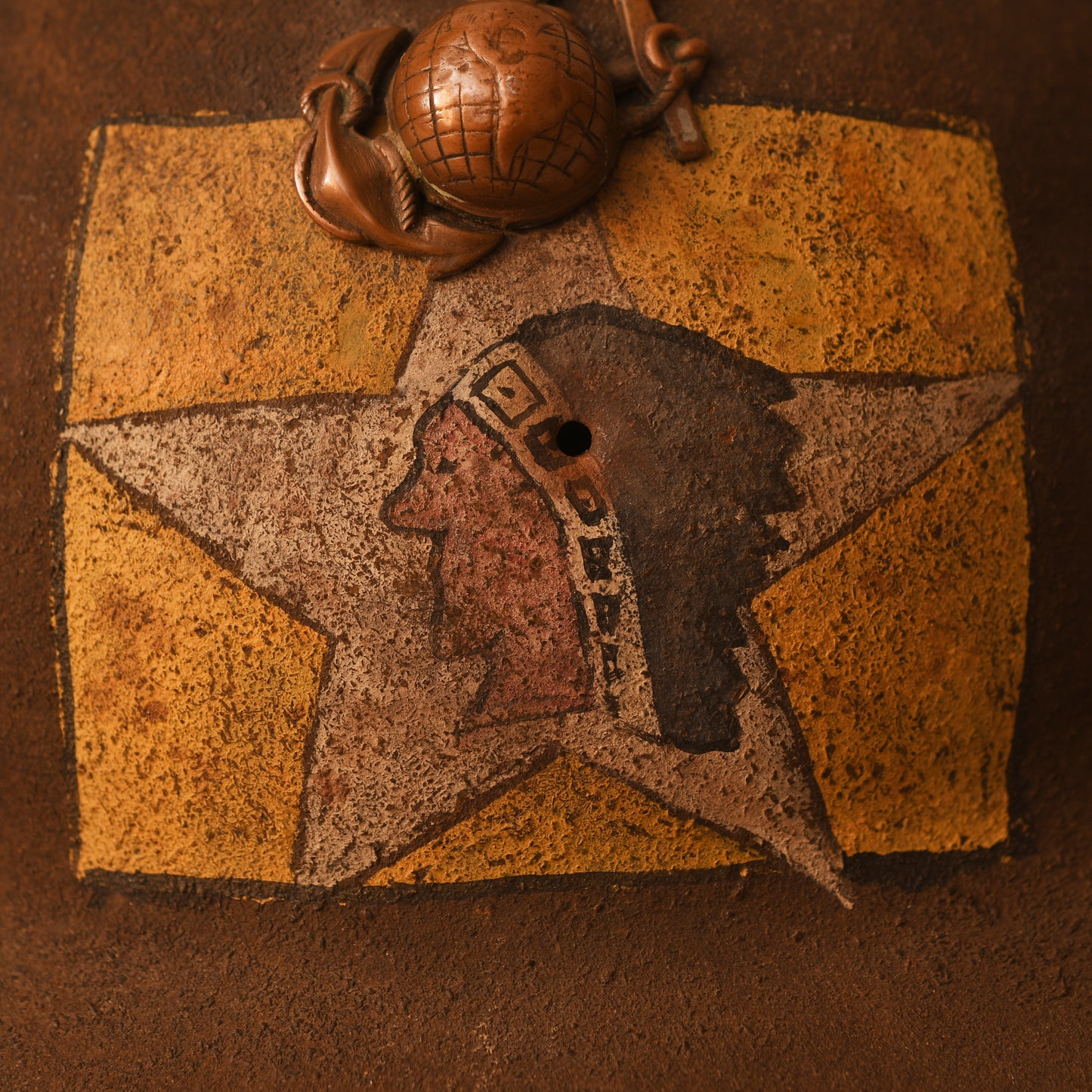 U.S.A. WWI U.S. Marine Corps Brodie Helmet