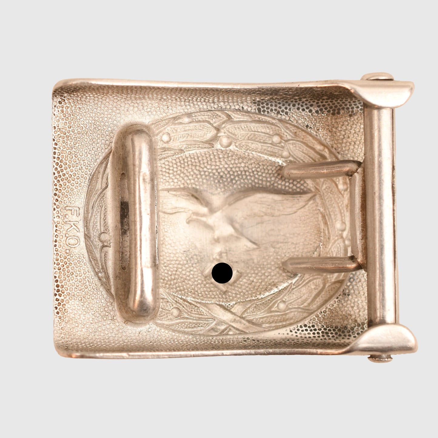 GERMAN WWII LUFTWAFFE ONE-PIECE STAMPED ALUMINIUM BUCKLE