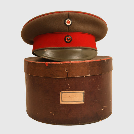 German WWI Wurttemberg NCO Visor Cap, Cased