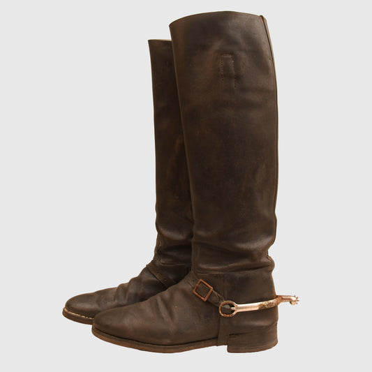 GERMAN WWI OFFICERS CAVALRY BOOTS IDENTIFIED