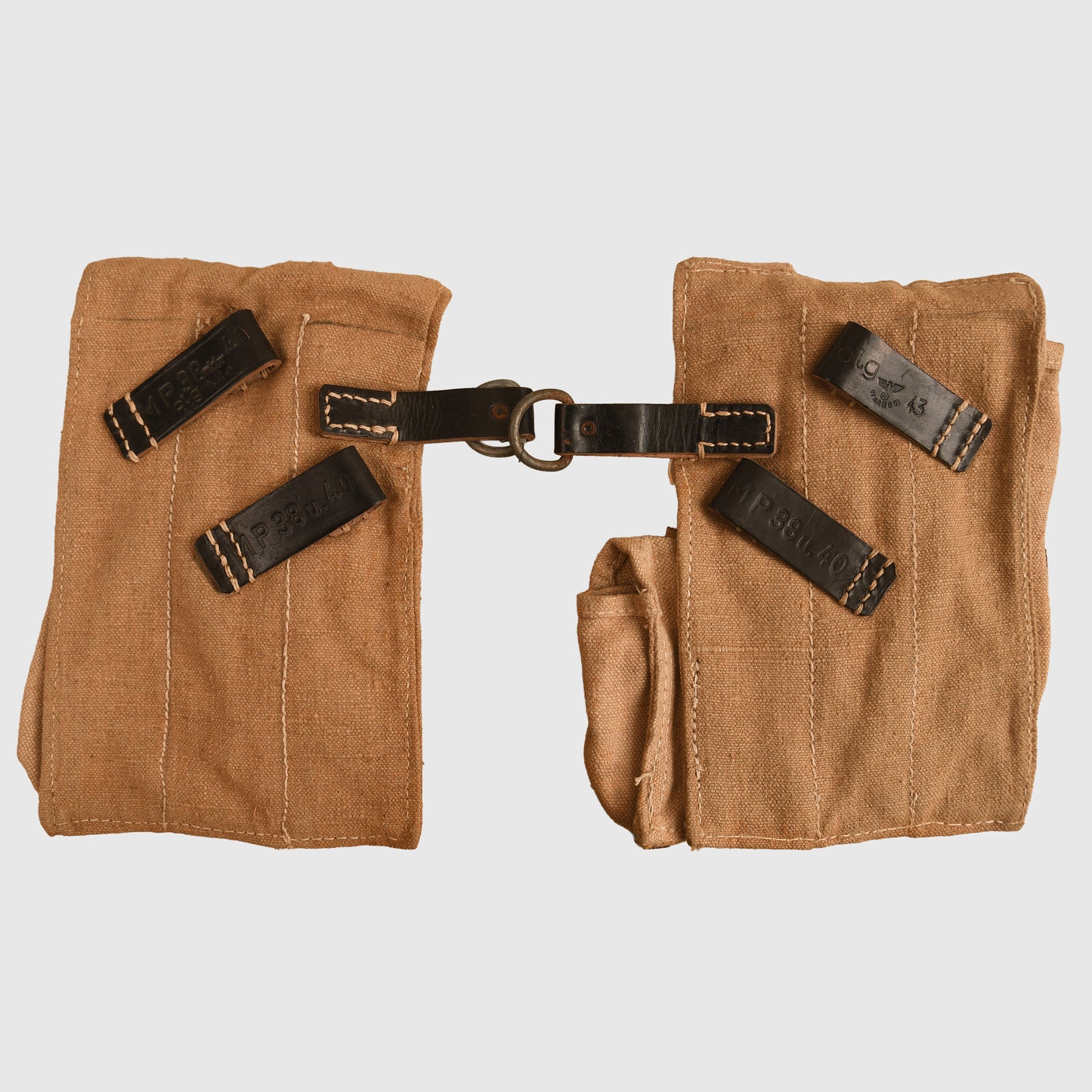 German WWII Pair of MP40 Pouches