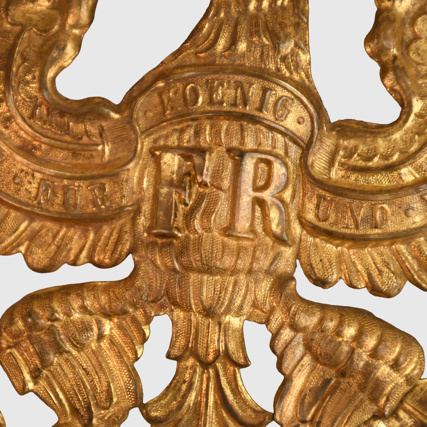 German WWI Prussian/Hanoverian 10th & 46th Artillery Regiment Helmet Plate