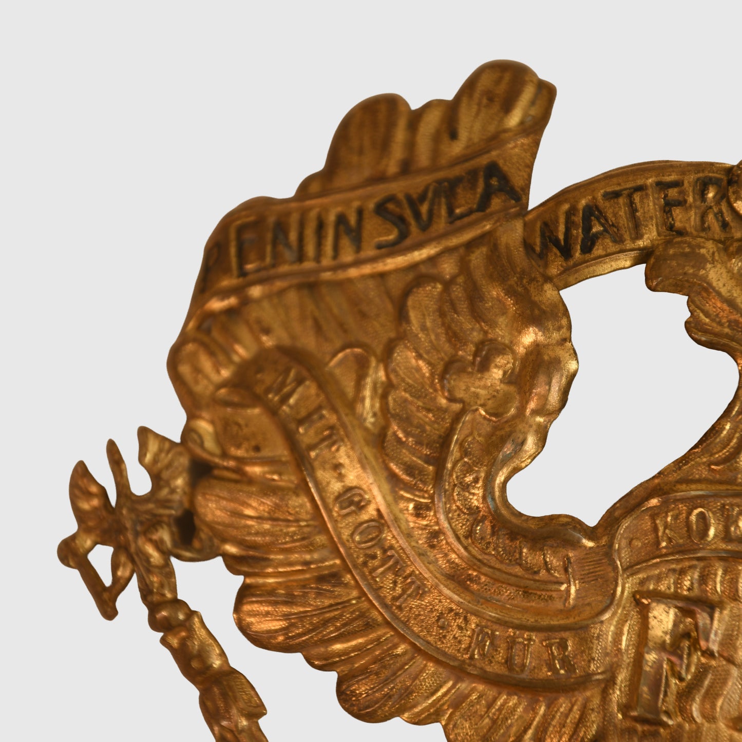 German WWI Prussian/Hanoverian 10th & 46th Artillery Regiment Helmet Plate