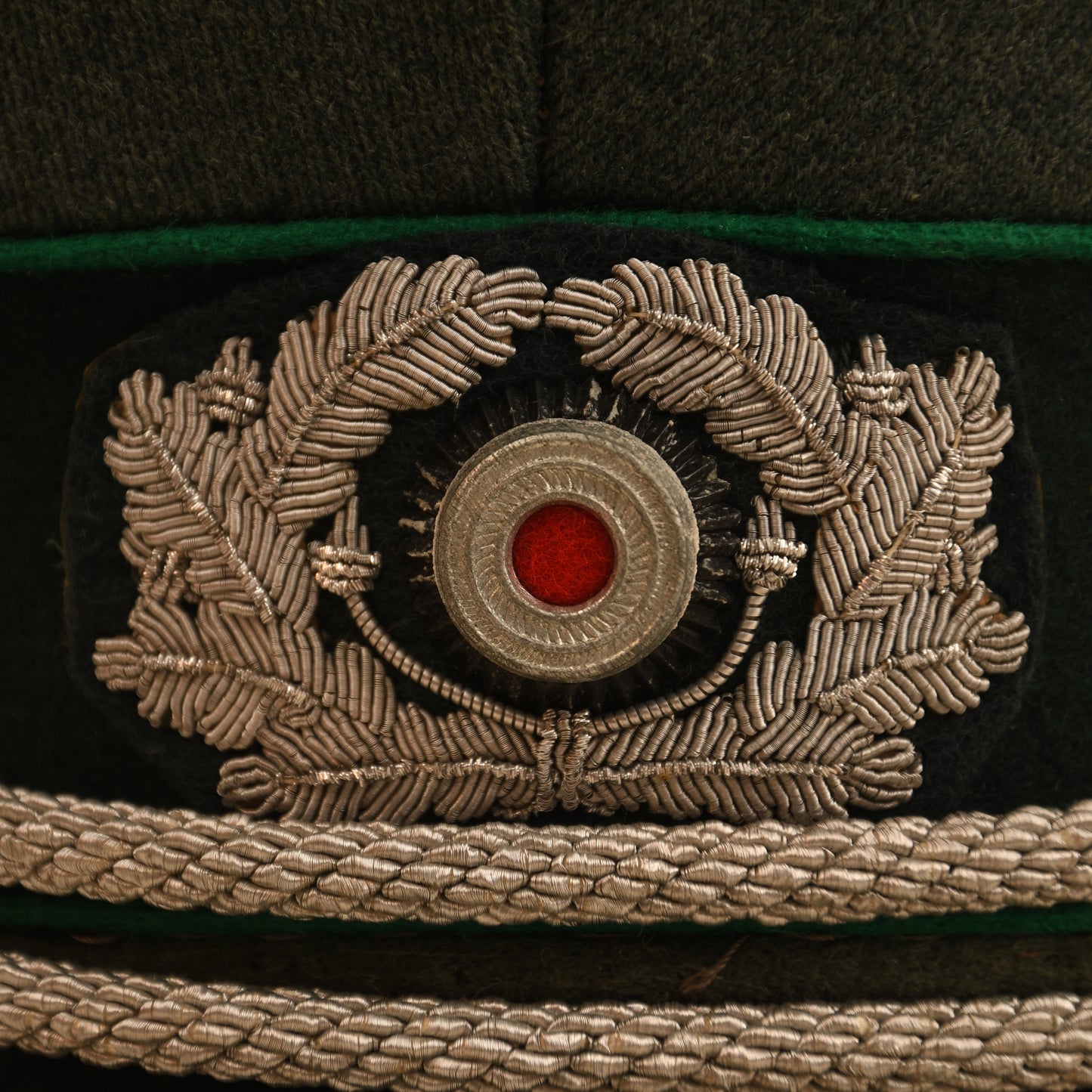 German WWII Army Mountain Trooper Officers Visor Cap
