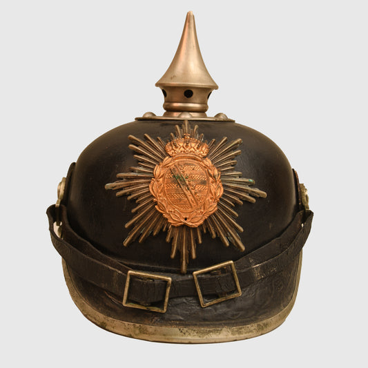 German WWI Saxon Leib Grenadier Regiment No. 100 Enlisted Ranks Pickelhaube