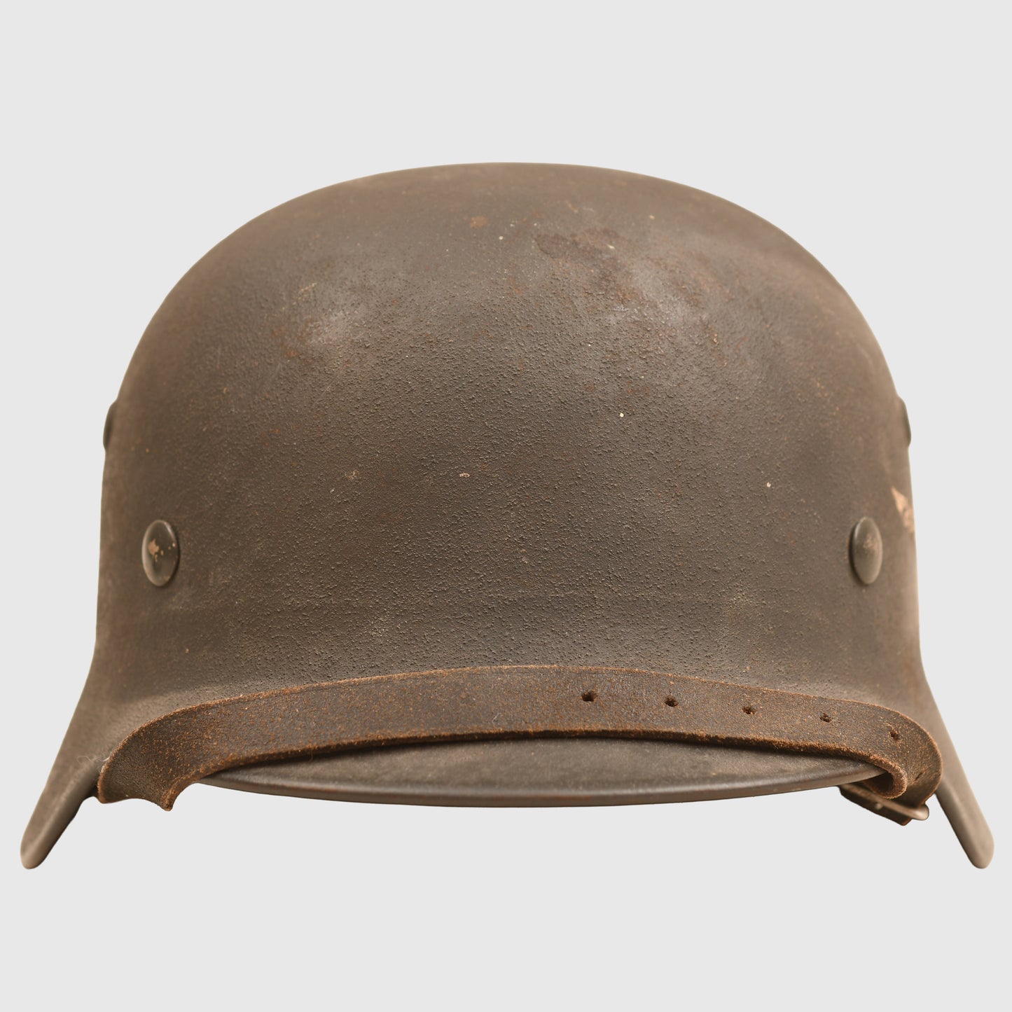 GERMAN WWII LUFTWAFFE M.35 DOUBLE DECAL RE-WORKED HELMET