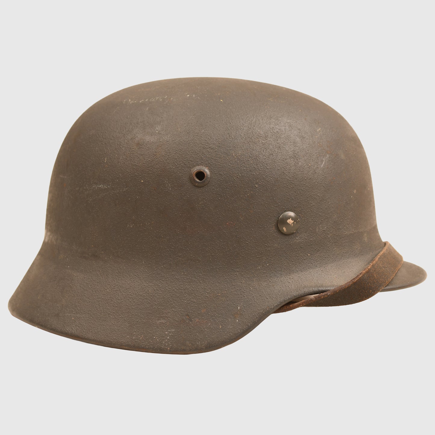 GERMAN WWII LUFTWAFFE M.35 DOUBLE DECAL RE-WORKED HELMET