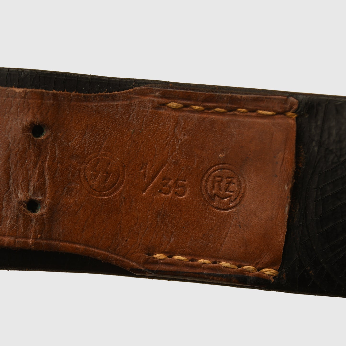 German WWII SS Officer’s Leather Belt