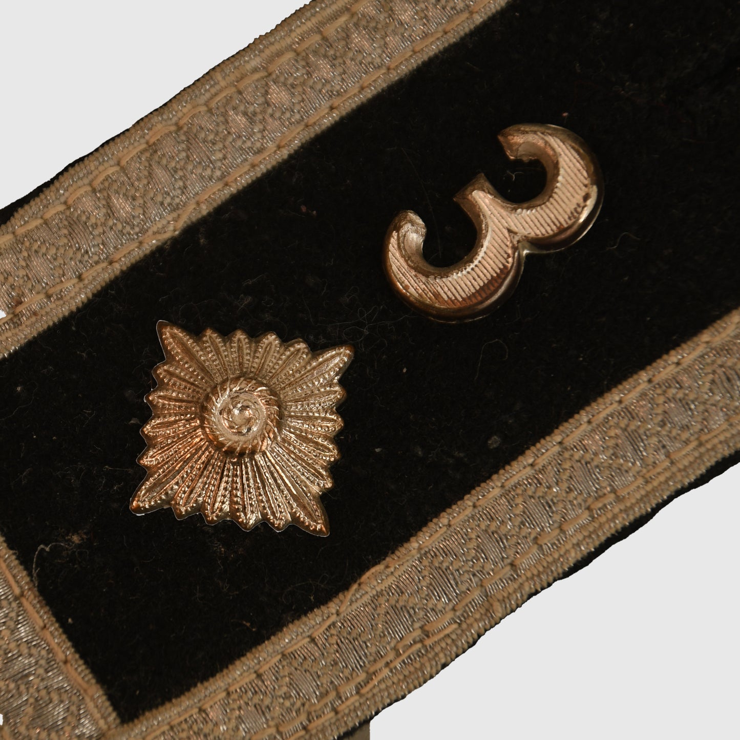 German WWII 3rd Standarte Oberscharfuhrer Shoulder Board