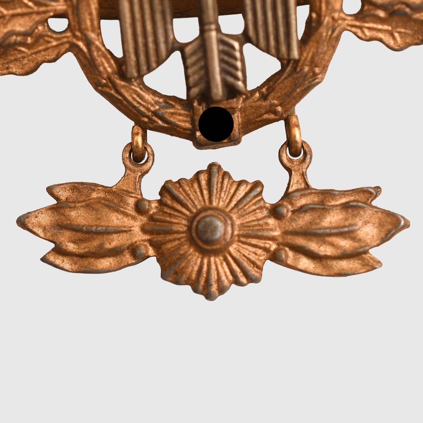 GERMAN WWII LUFTWAFFE SHORT RANGE DAY FIGHTER BAR WITH ROSE PENDANT