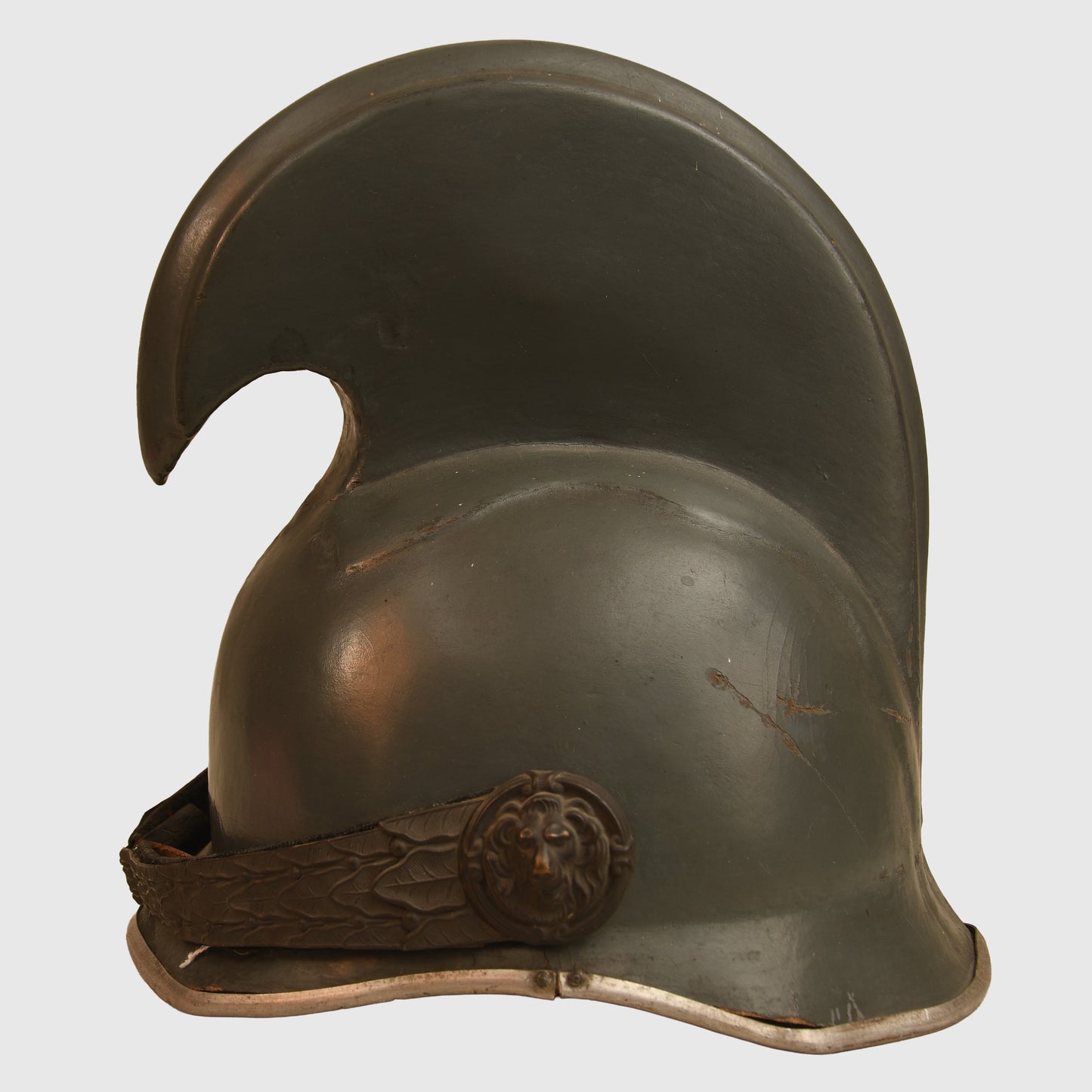 Austrian WWI 1905 Pattern Dragoon Officer’s Helmet in Pike Grey