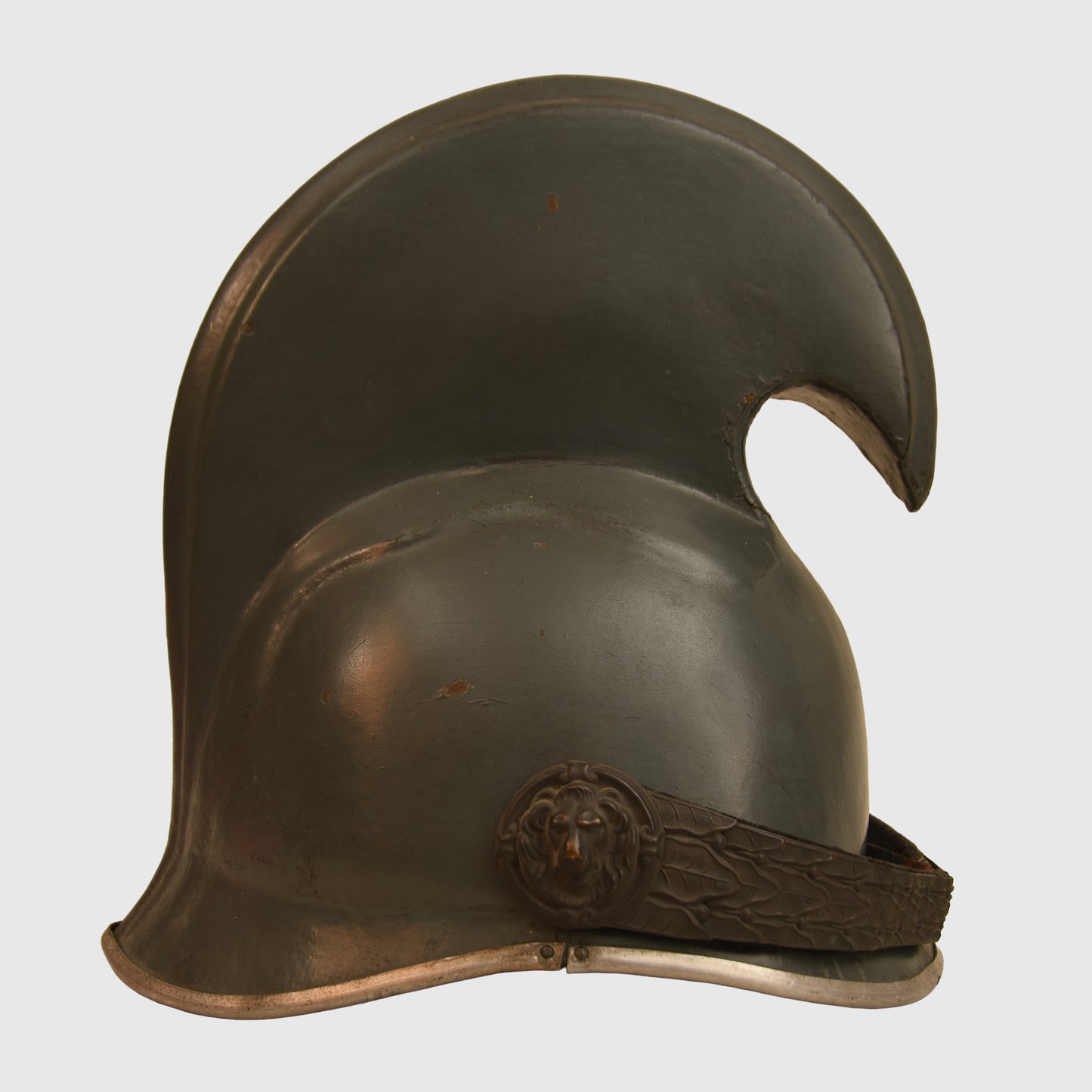 Austrian WWI 1905 Pattern Dragoon Officer’s Helmet in Pike Grey