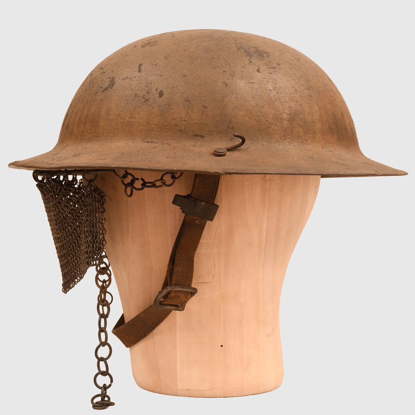 BRITISH WWI 1ST PATTERN CRUISE VISOR BRODIE HELMET