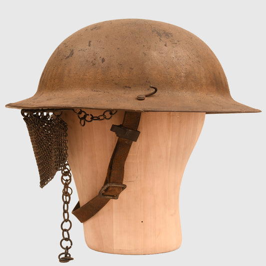 BRITISH WWI 1ST PATTERN CRUISE VISOR BRODIE HELMET
