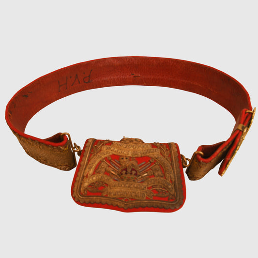 British 15th (The King’s) Hussars Officer's Dress Pouch and Cross Belt
