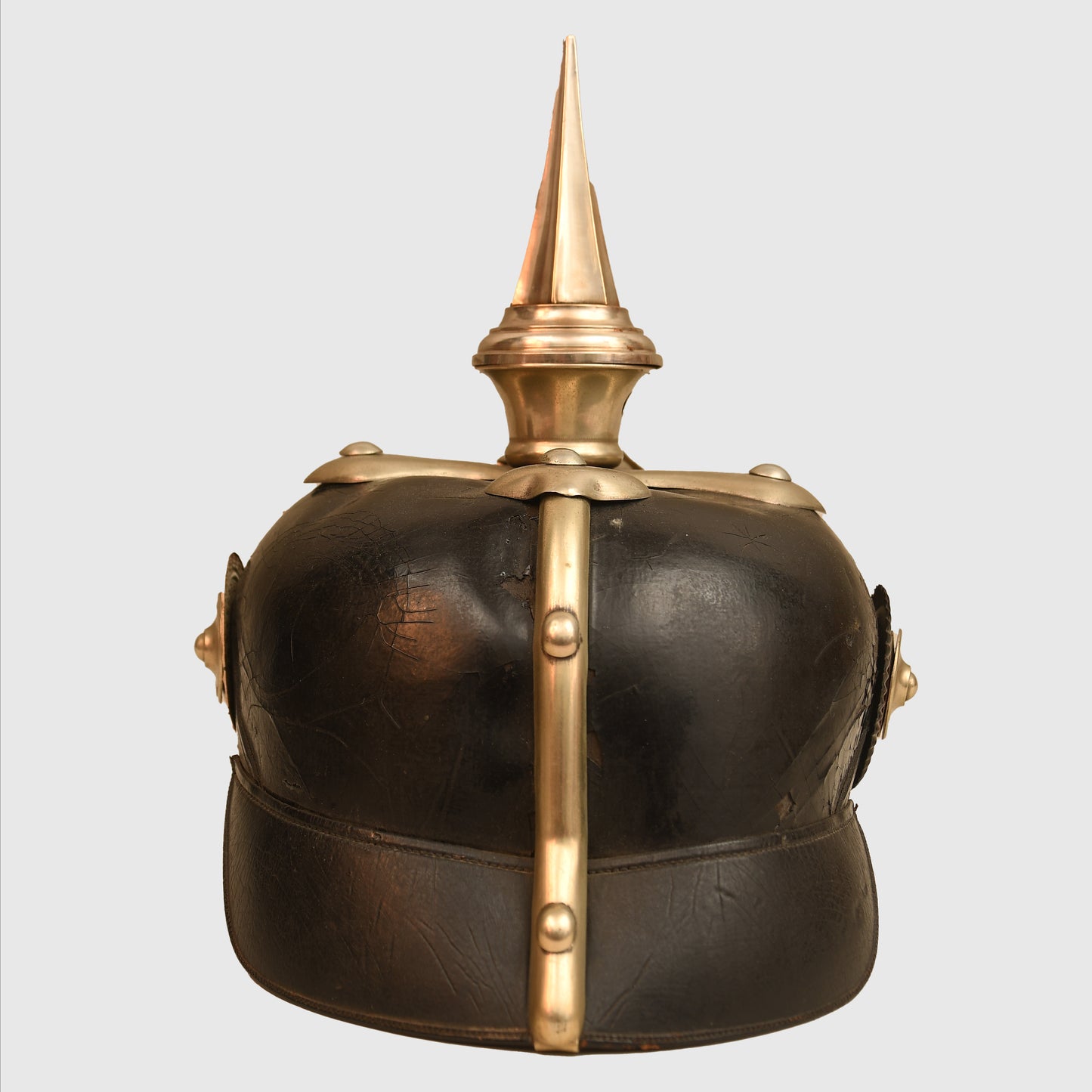German WWI Hesse NCO’s All-Leather Pickelhaube