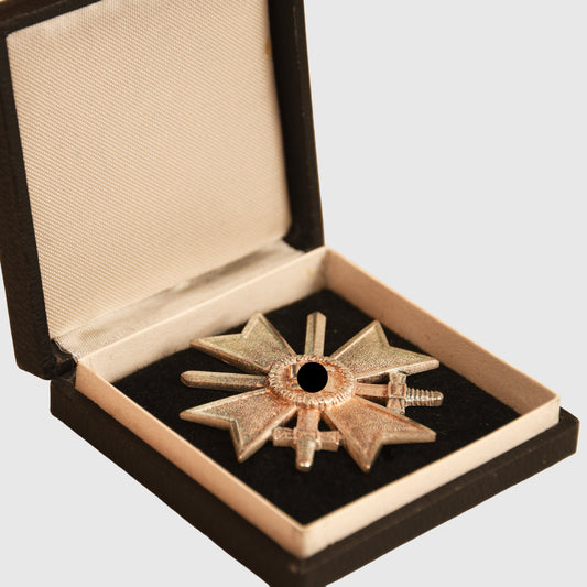 German WWII War Service Cross 1st Class with Swords, Cased.