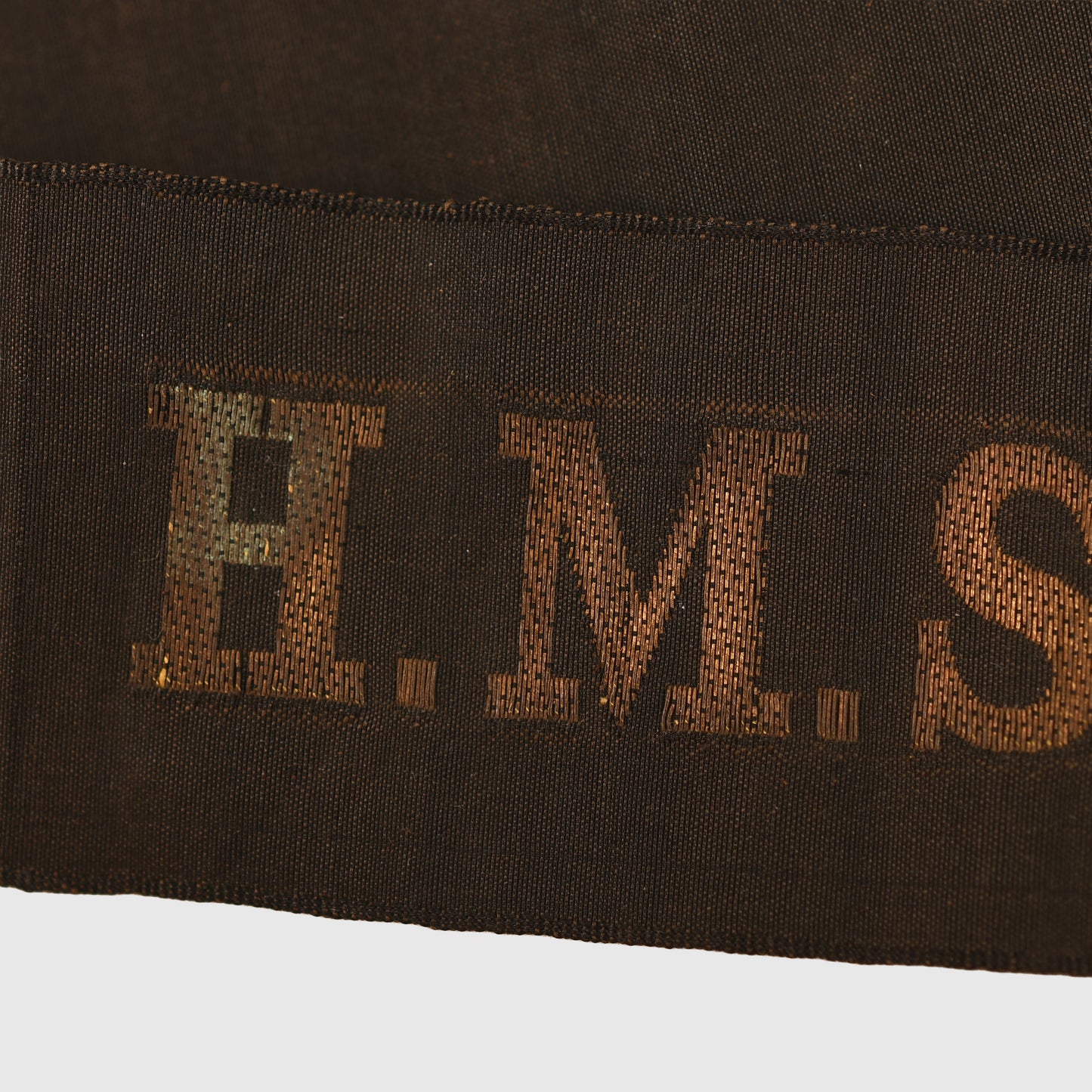 BRITISH WWII HMS ACHILLES SHORTENED CAP TALLY