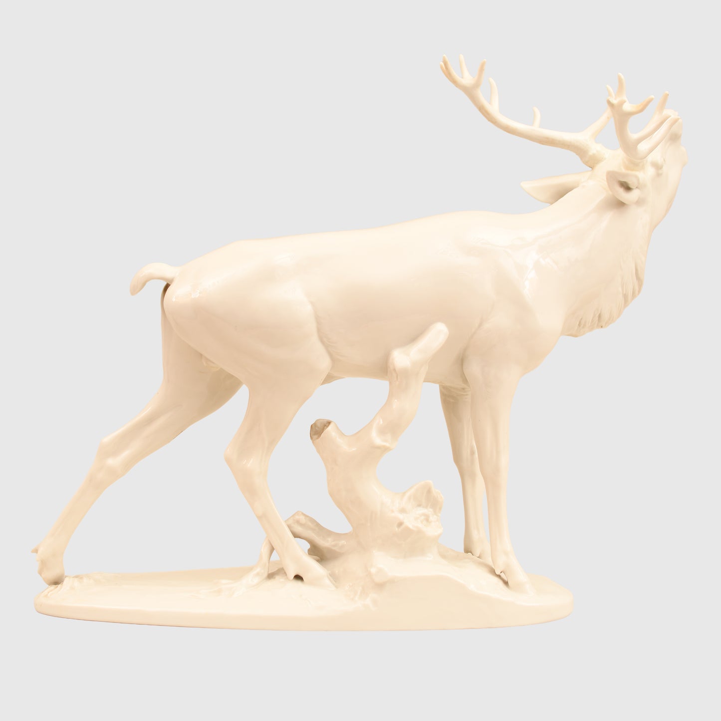 German WWII SS Allach Roaring Stag by Professor T. Karner