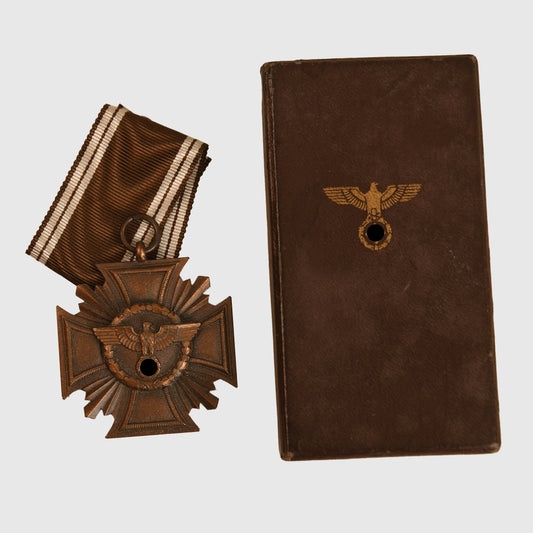 German WWII 10 Year NSDAP Medal, Cased