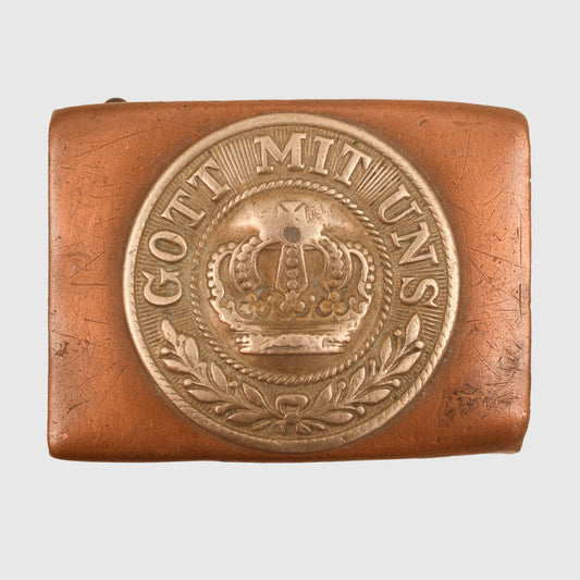 GERMAN WWI PRUSSIAN BATTLE DAMAGED BELT BUCKLE