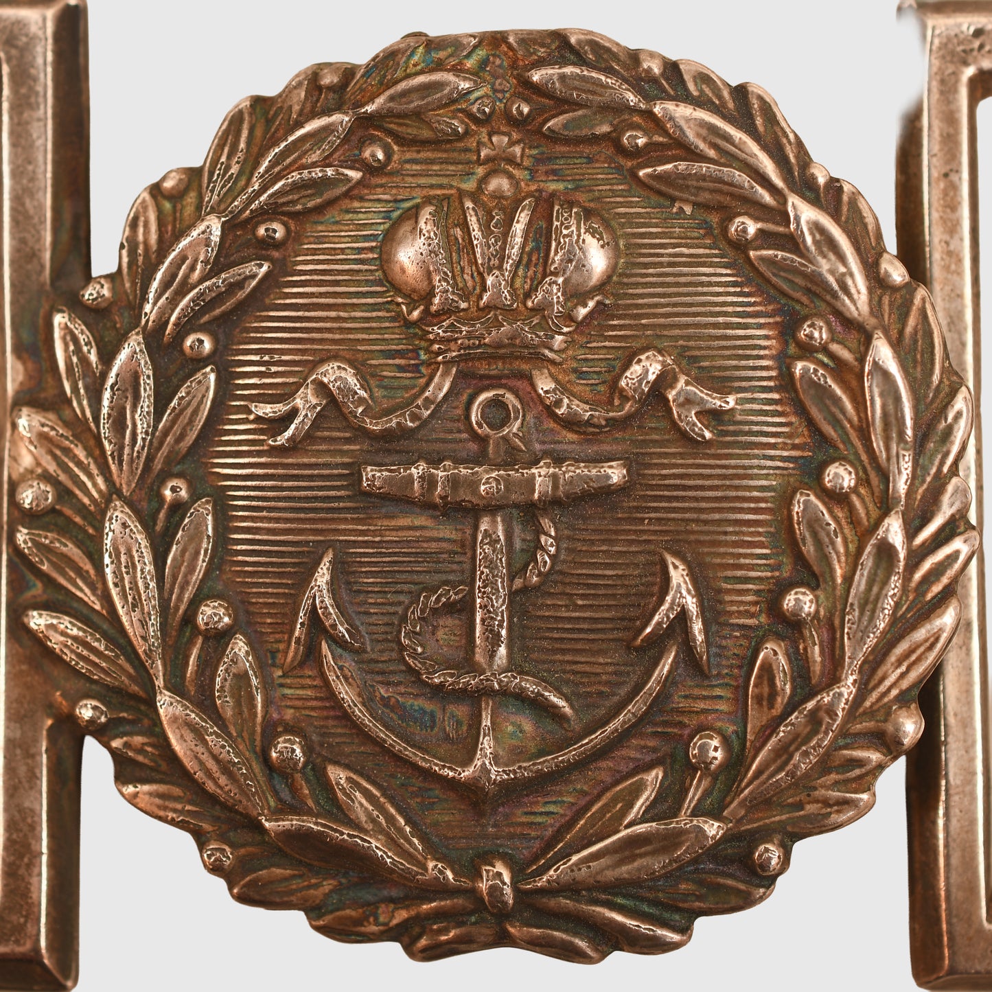 RUSSIAN WWI NAVAL OFFICERS TWO PIECE BUCKLE