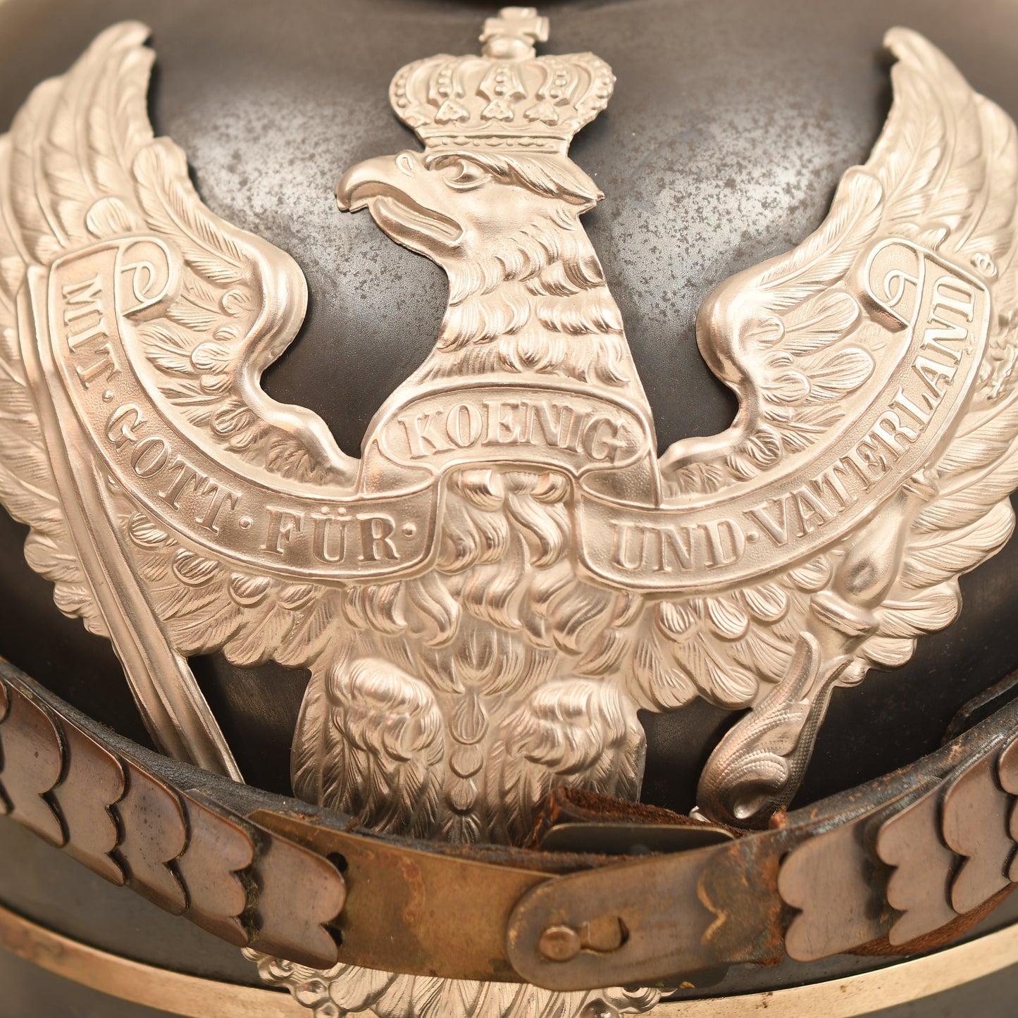 German WWI Jager zu Pferde Model 1915 Lobster Tail Helmet