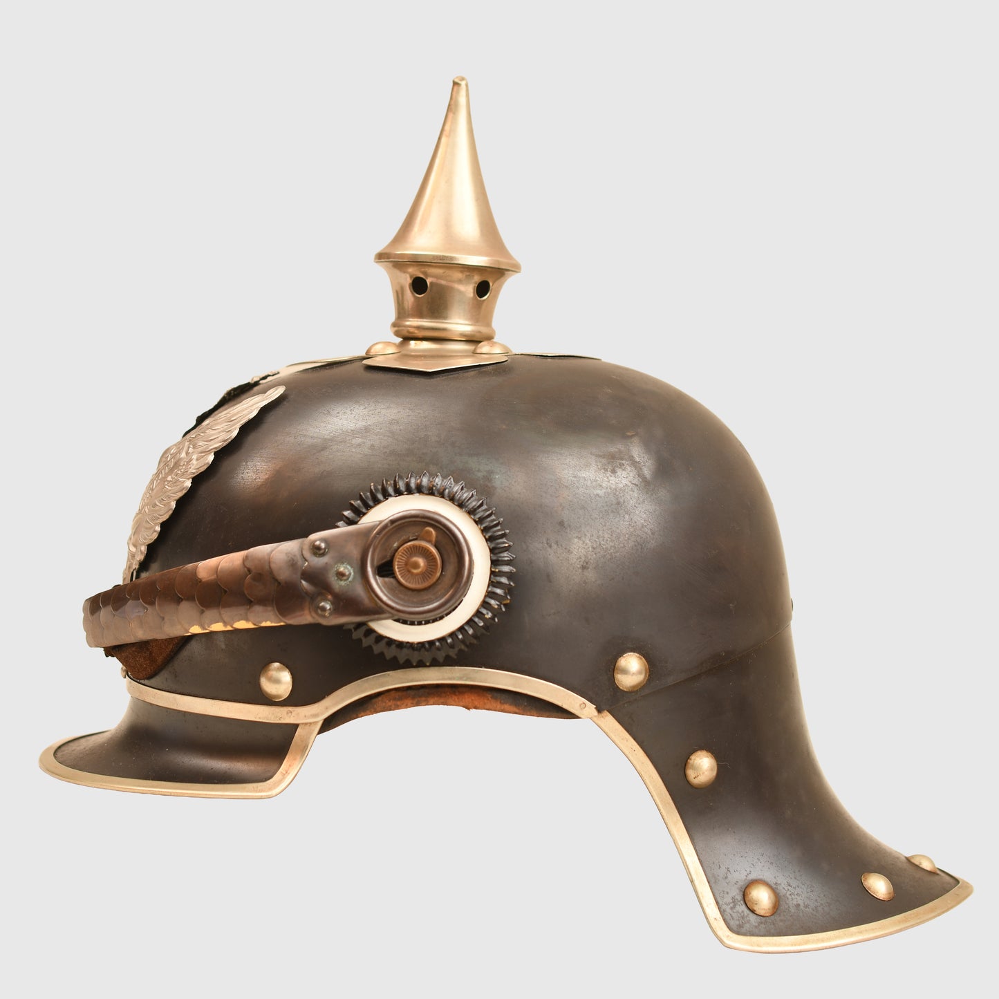 German WWI Jager zu Pferde Model 1915 Lobster Tail Helmet