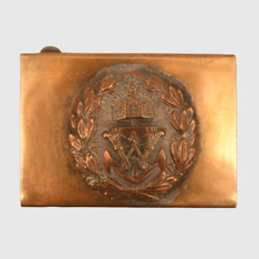 GERMAN WWI IMPERIAL NAVAL OFFICERS SMALL SIZE BELT BUCKLE